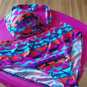 Multi color bikini set
